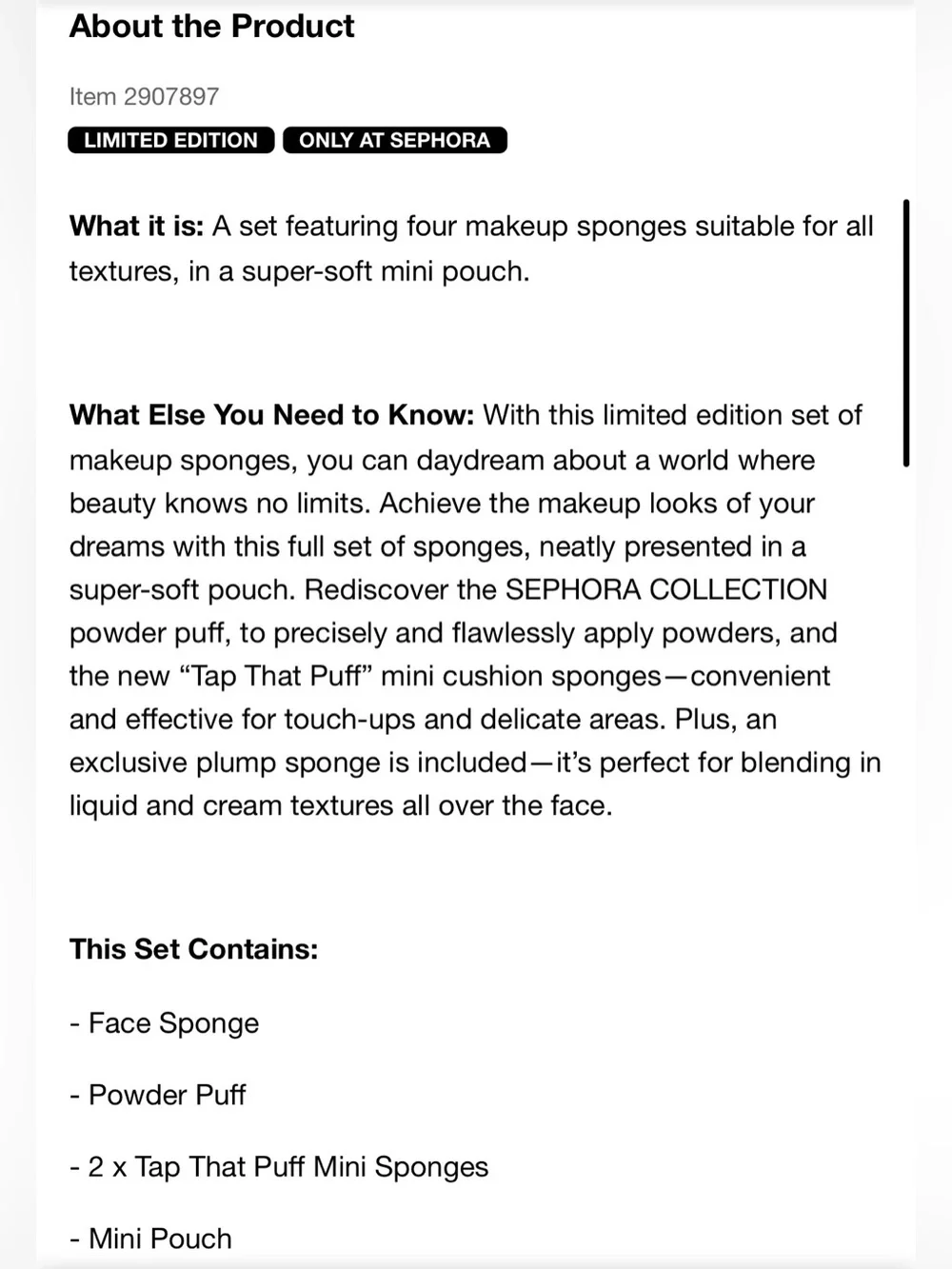 Pillow Dream Makeup Sponge Set by Sephora